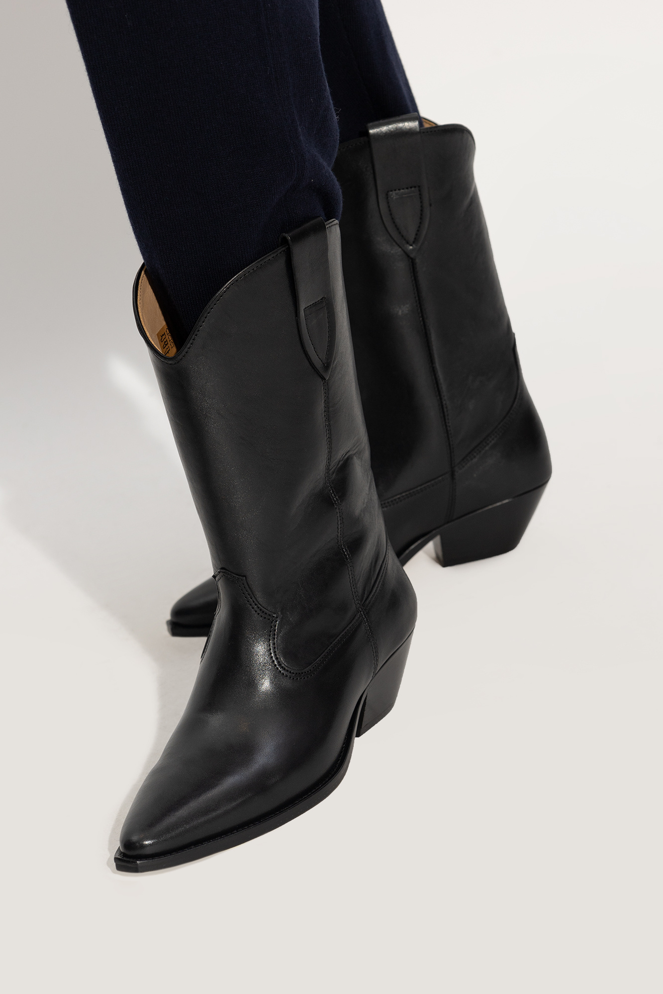 Isabel marant black cowboy clearance boots